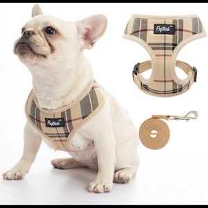 Plaid Dog Harness Pet Harnesss